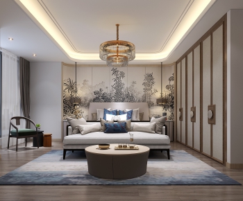 New Chinese Style Bedroom-ID:812323221