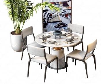New Chinese Style Dining Table And Chairs-ID:285835464