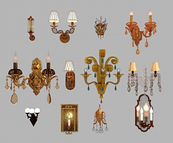Simple European Style Wall Lamp-ID:637109364