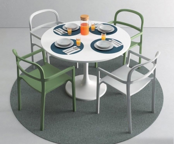 Nordic Style Dining Table And Chairs-ID:434317136