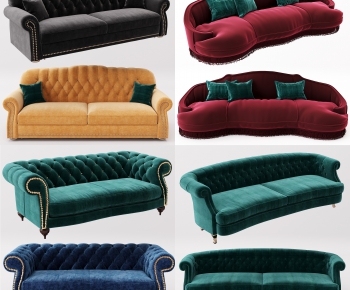 American Style Sofa Combination-ID:245098221