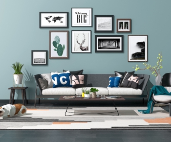 Nordic Style Sofa Combination-ID:872878312