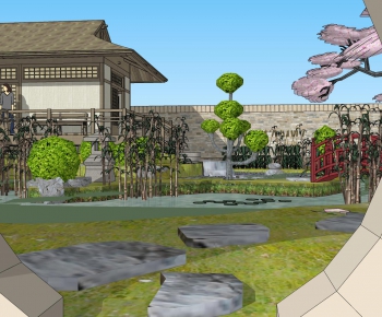 New Chinese Style Courtyard/landscape-ID:302826781
