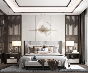 New Chinese Style Bedroom-ID:296487884