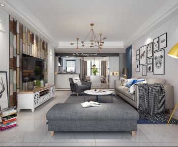 Nordic Style A Living Room-ID:528723269