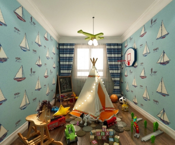 Modern Children's Room Activity Room-ID:142276524