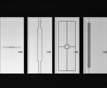 Modern Solid Wood Door-ID:747440171