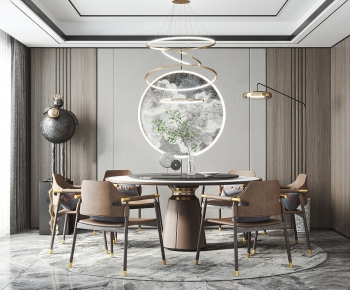 New Chinese Style Dining Room-ID:385962885