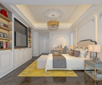 Simple European Style Bedroom-ID:419218844