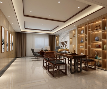 New Chinese Style Manager's Office-ID:937954725
