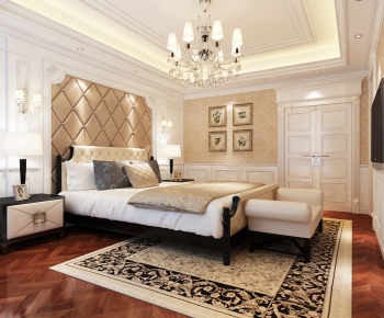 Simple European Style Bedroom-ID:935368675