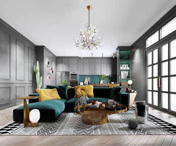 Nordic Style A Living Room-ID:838840788