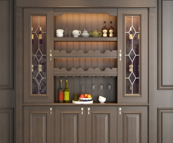 American Style Wine Cabinet-ID:982691257