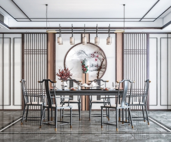 New Chinese Style Dining Room-ID:428254695