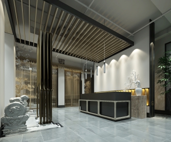 New Chinese Style Lobby Hall-ID:409873848
