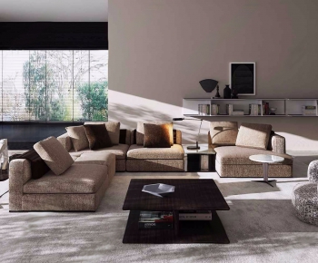意大利Molteni&C品牌 现代转角沙发组合-ID:530353371