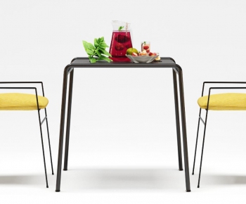 Industrial Style Dining Table And Chairs-ID:389802598