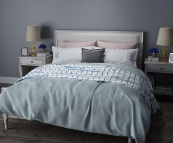 Modern Double Bed-ID:681344361