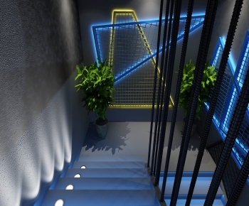 Industrial Style Stair Balustrade/elevator-ID:706256844