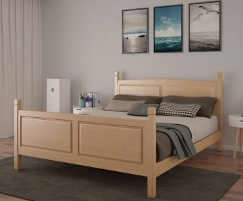 Modern Double Bed-ID:397488969