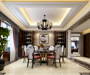 New Chinese Style Dining Room-ID:560007558