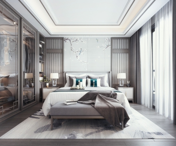 New Chinese Style Bedroom-ID:817616214