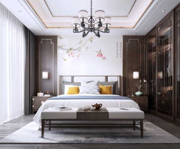 New Chinese Style Bedroom-ID:282698171