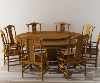 New Chinese Style Dining Table And Chairs-ID:452833116