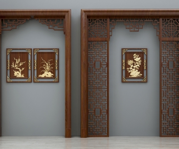 New Chinese Style Door-ID:718674846