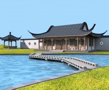 Chinese Style Ancient Architectural Buildings-ID:398467882
