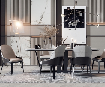 Modern Dining Table And Chairs-ID:152837358