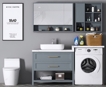 Nordic Style Bathroom Cabinet-ID:598554854
