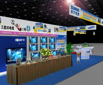 Modern Exhibition Hall-ID:888151164