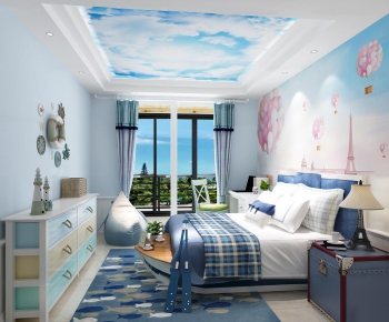 Mediterranean Style Boy's Room And Son's Room-ID:226223242