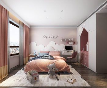 Nordic Style Girl's Room Daughter's Room-ID:565288677