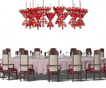 New Chinese Style Dining Table And Chairs-ID:690310269