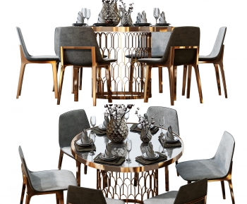 Modern Dining Table And Chairs-ID:601250164