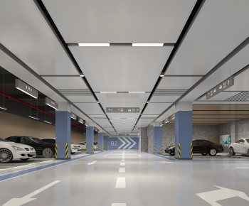 Modern Underground Parking Lot-ID:141029664