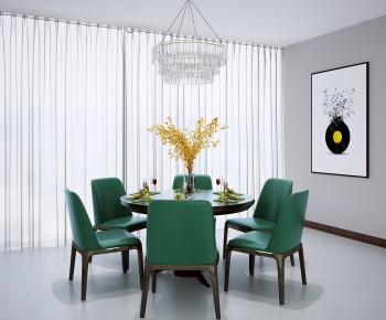 New Chinese Style Dining Table And Chairs-ID:290476194