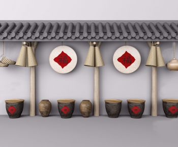 New Chinese Style Building Component-ID:482570948