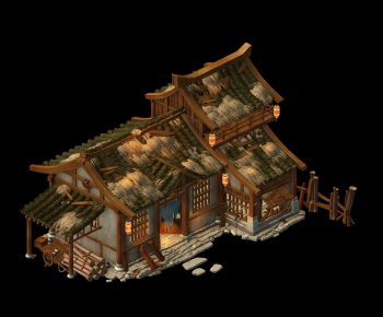 Chinese Style Ancient Architectural Buildings-ID:827446533