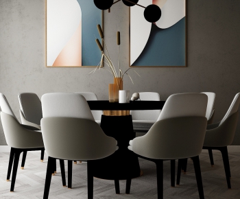 Modern Dining Table And Chairs-ID:795092522