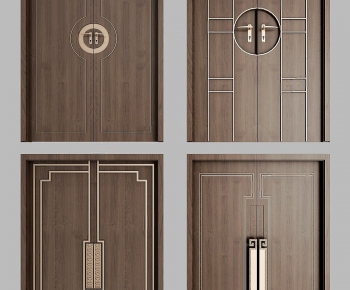 New Chinese Style Double Door-ID:406870498