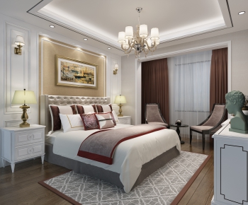 American Style Bedroom-ID:475249554