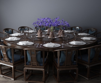 New Chinese Style Dining Table And Chairs-ID:975708344