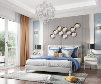 Simple European Style Bedroom-ID:342964951