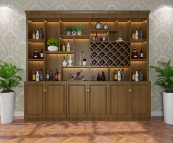 New Chinese Style Wine Cabinet-ID:378419683
