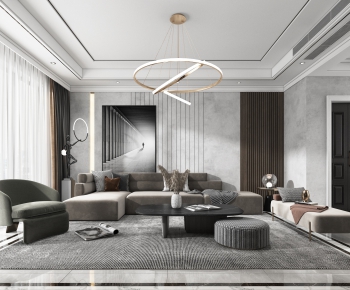 Modern A Living Room-ID:717554315