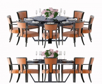Simple European Style Dining Table And Chairs-ID:910821471