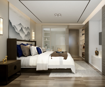 New Chinese Style Bedroom-ID:904751387